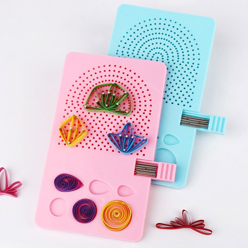 Paper Quilling Board with Pins Grid Guide for Paper Crafting Winder Roll Square DIY Crafts Tools HKS99