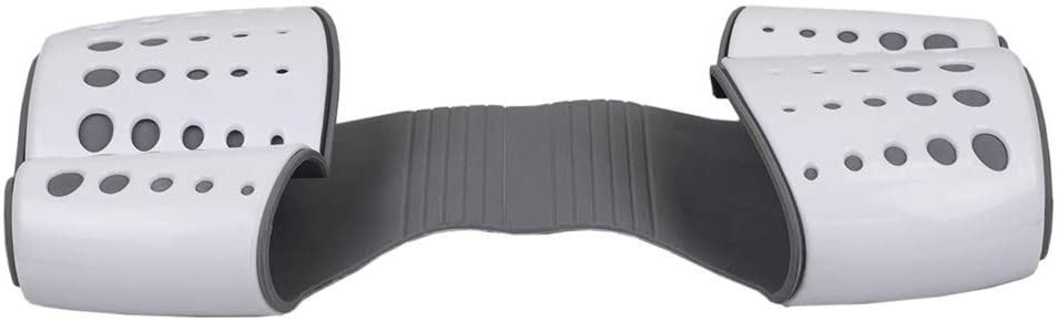 Porte-éponge de selle pour évier Double, égouttoir, blanc/gris