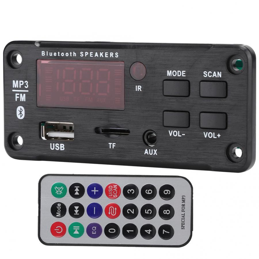 cubo led Car Speaker Bluetooth5.0 Mp3 Decoding Board Color Screen Display Decoding Module usb dac board Decoding Board