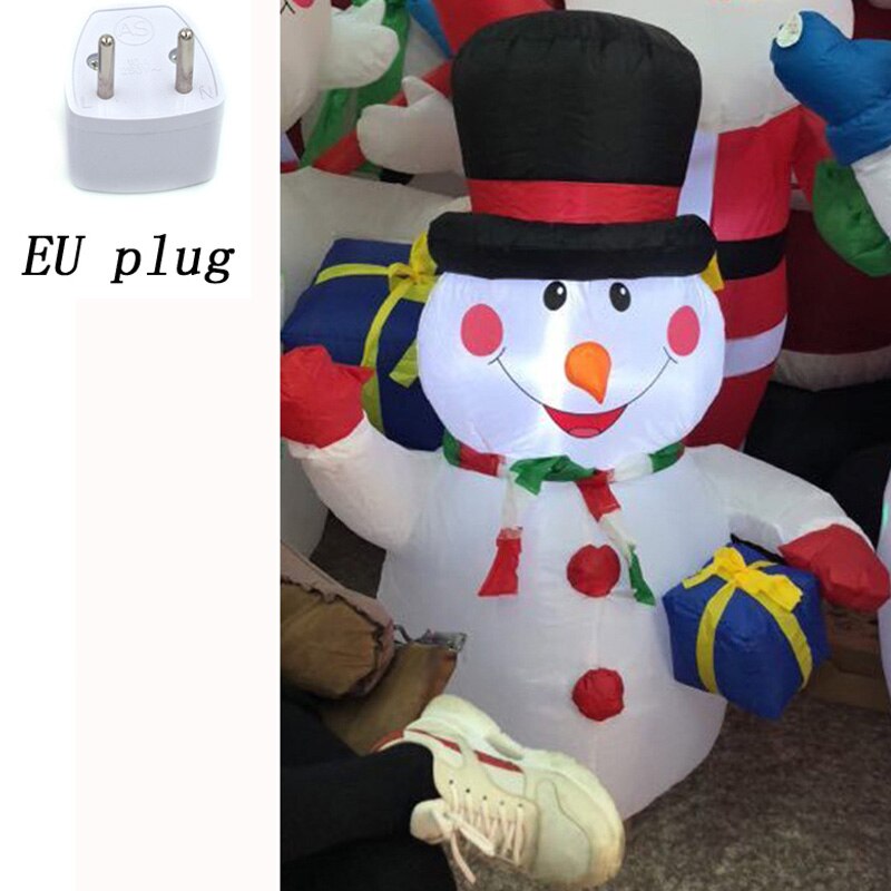 120cm Air Aufblasbare Santa Claus Schneemann Outdoor Luftdurchblasen Weihnachten Dekoration Figur Kinder Klassische Kinder Spielzeug: EU plug