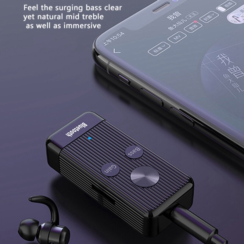 Bluetooth Audio Receiver Bluetooth Adapter, Tf Hifi Aux 3.5 Jack Bass Gain Ruisonderdrukking Auto Bluetooth Ontvanger