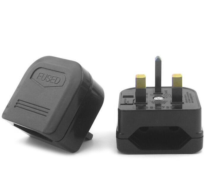 2200W omzetten EU 2-pin plug naar UK standaard 3-pin 3A 250V Socket Travel Plug adapter (Gesmolten) voor Brittannië Hong Kong Zuid-korea