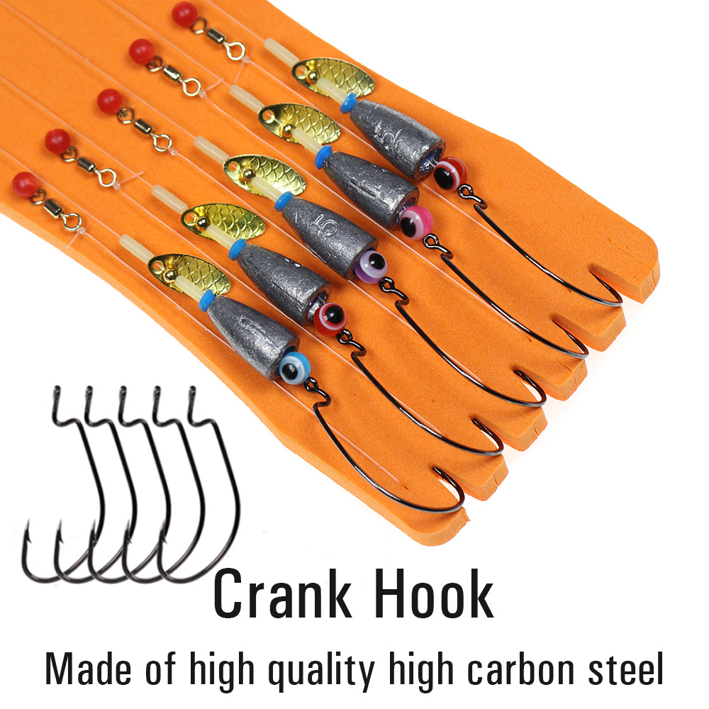 Wifreo Texas Rig Set Carolina Rig Kit accesorios de pesca de lubina anzuelo de manivela aparejos de pesca de carpa Boilies listos cebo señuelo de pesca