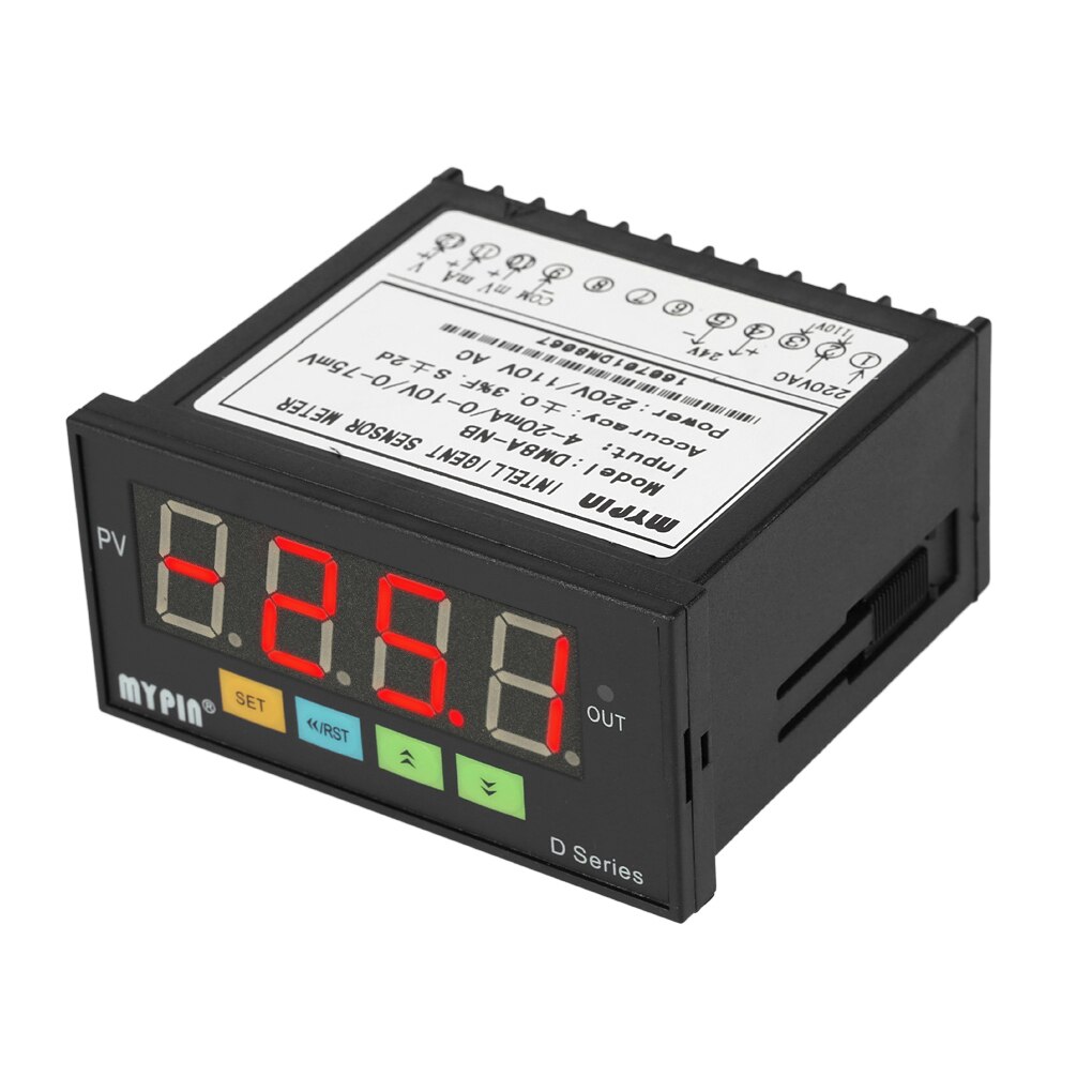 Digital Sensor Meter Multi-functional Intelligent LED Display 0-75mV/4-20mA/0-10V Input Pressure Transmitters: Default Title