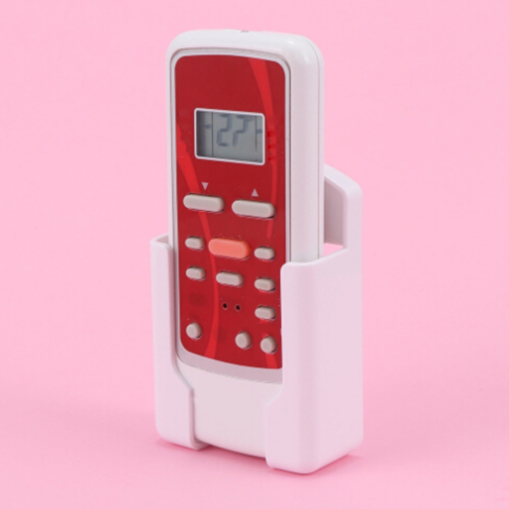 Plastic Storage Box Holder Wall Mounted Paste Bracket Receiving Box Air Conditioner Remote Controller Storage Box