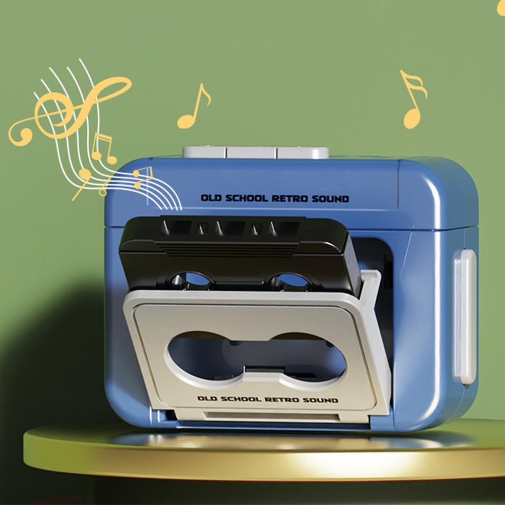 Vintage Mini Opneembare Vintage Tape Recorder Paar Cadeau Retro Cassette Recorder Klassiek Leuk Rode en Blauwe Paar