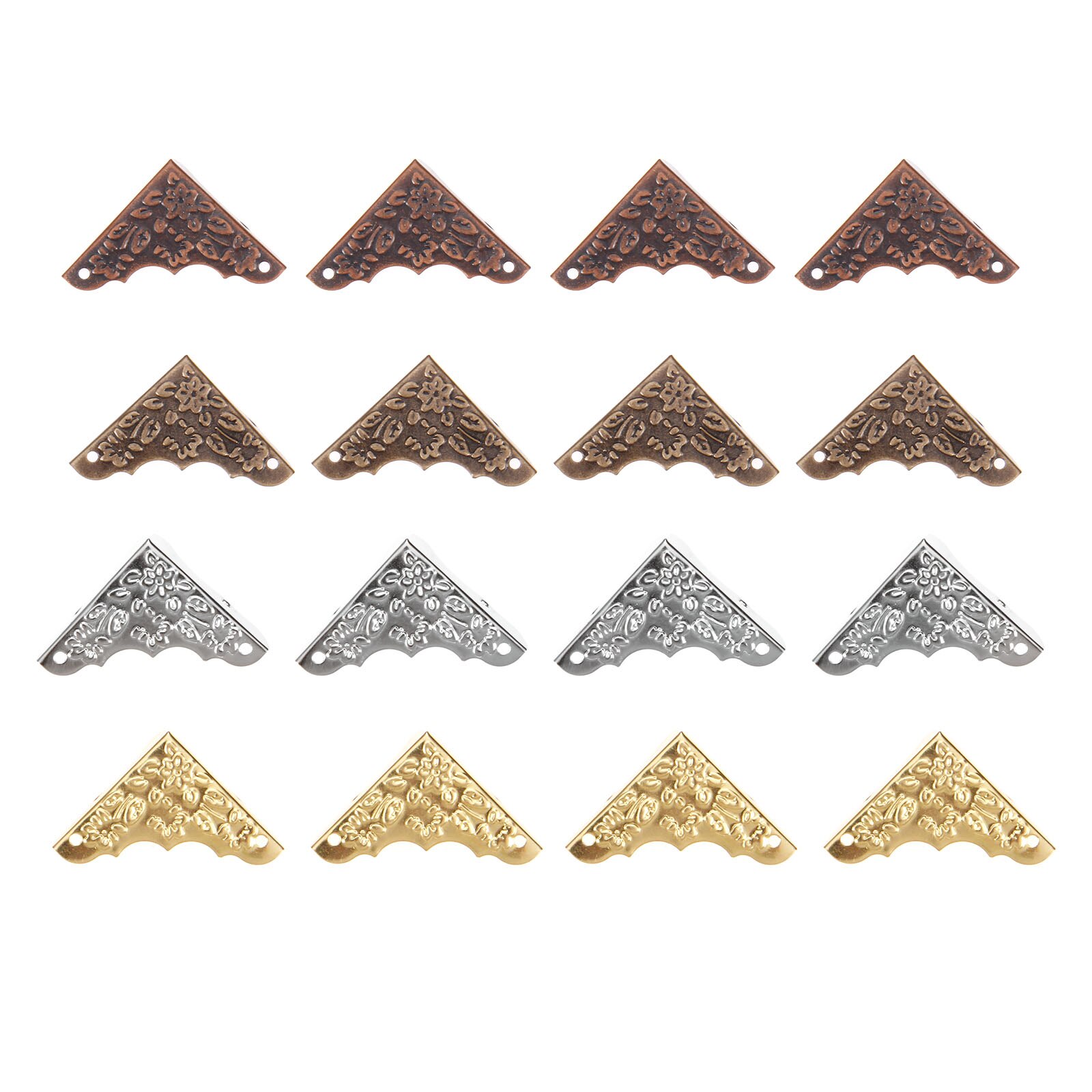 4Pcs 37mm Decorative Jewelry Wooden Box Picture Frame Corner Protector Guard Decorative Bracket For Furniture Hardware