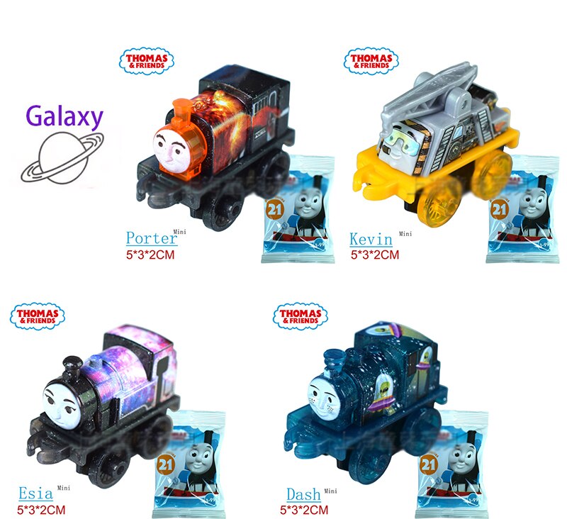 Thomas and Friends Mini Trains FCC92 Music Galaxy Ice&amp;snow Classic Series Unpacked Blind Box Optional Trains Children Toy: Galaxy 4pcs