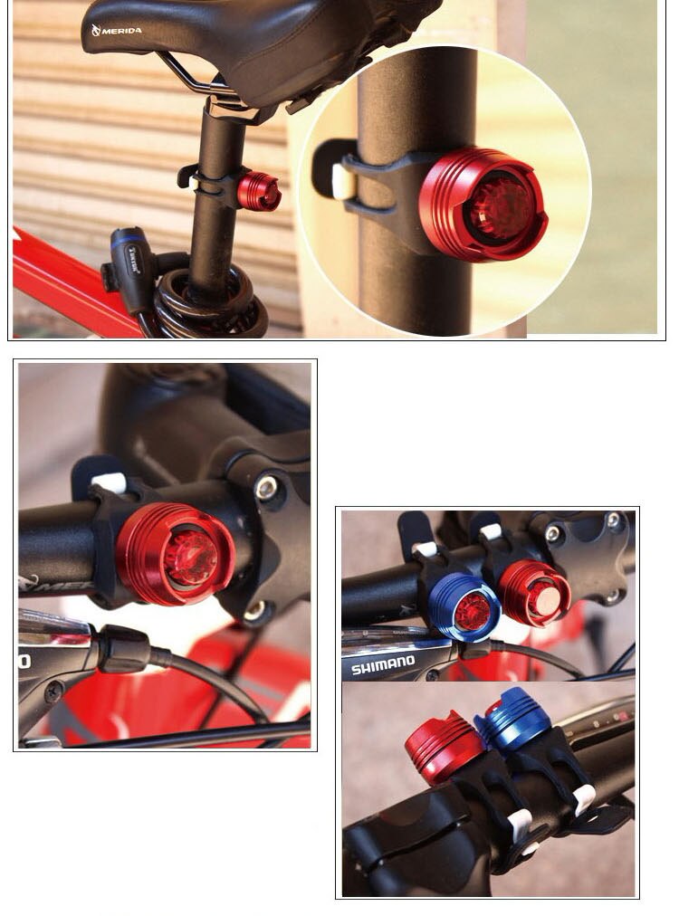 Fietsverlichting Waterdichte Fietsen Fiets Achterlicht Zaklamp Veiligheidswaarschuwing Lamp Fiets Accessoires