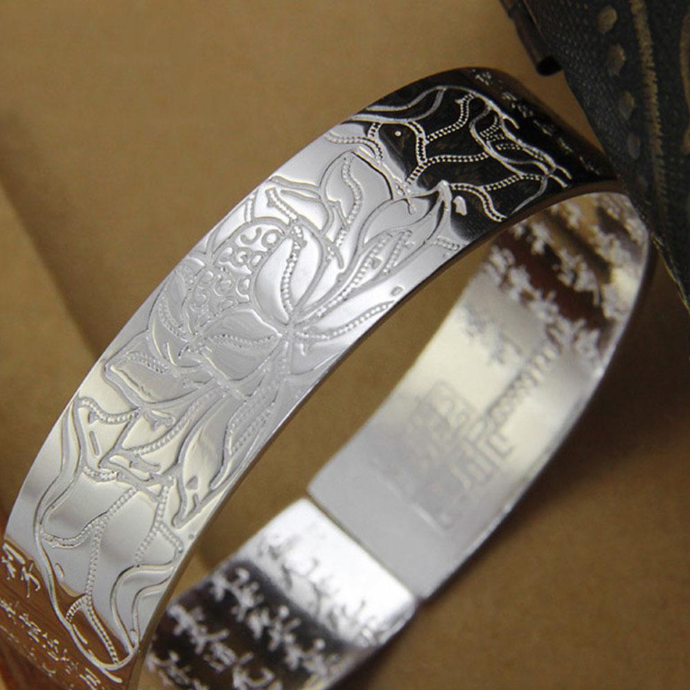 Vintage Flower Bracelet Religious Jewelry For Women Ladies Bangles Charm Jewelry Adjustable