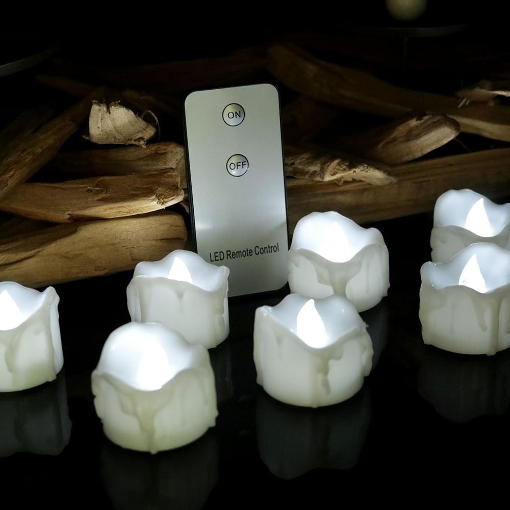 24pcs Battery Votive Candles With Remote,Remote Led Candles,Small Tea Lights,Party Candles,Electronic Candles Remote