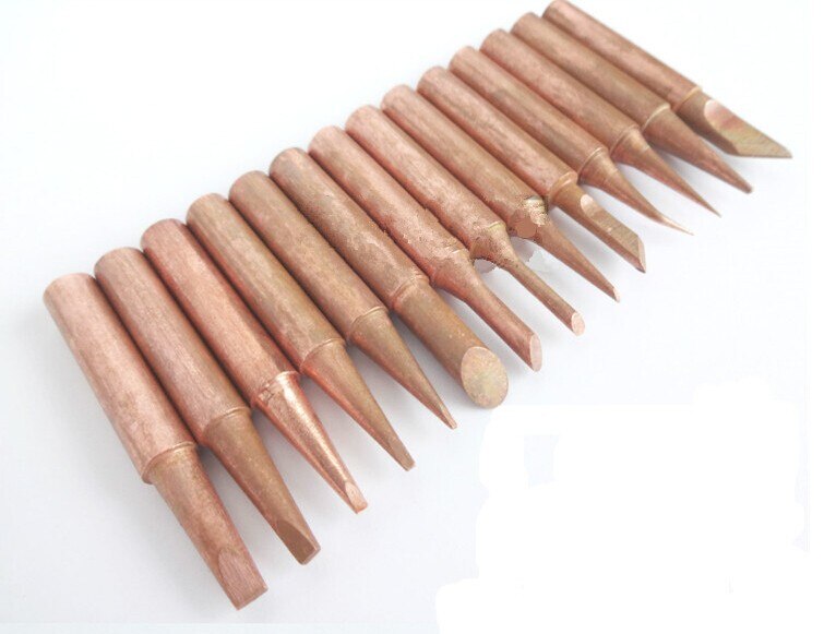 SZBFT-mango de repuesto de soldador de 8 pines, buena , 8801 con 936 puntas de soldadura para Estación de soldadura HAKKO, FX-888: 15pcs copper