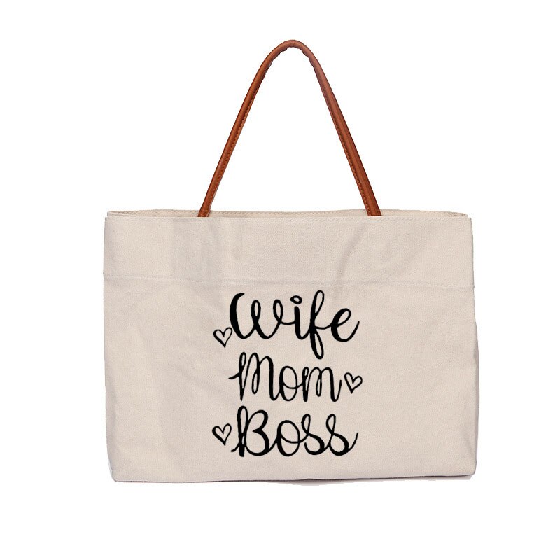Żona mama szef kobiety dama luźna torba płócienna pojemna torba na ramię torby torba na ramię na zakupy