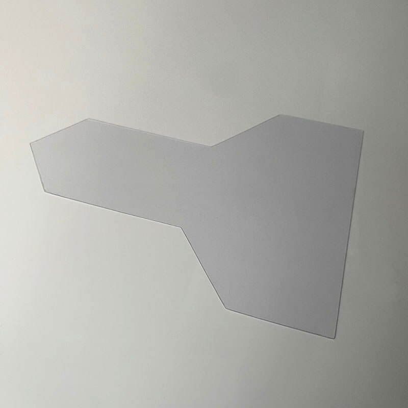 Stencil per asciugamani appesi asciugamano fai-da-te trasparente righello per cucire cucito multiuso appeso asciugamano a mano stencil strumenti modello: Pointed