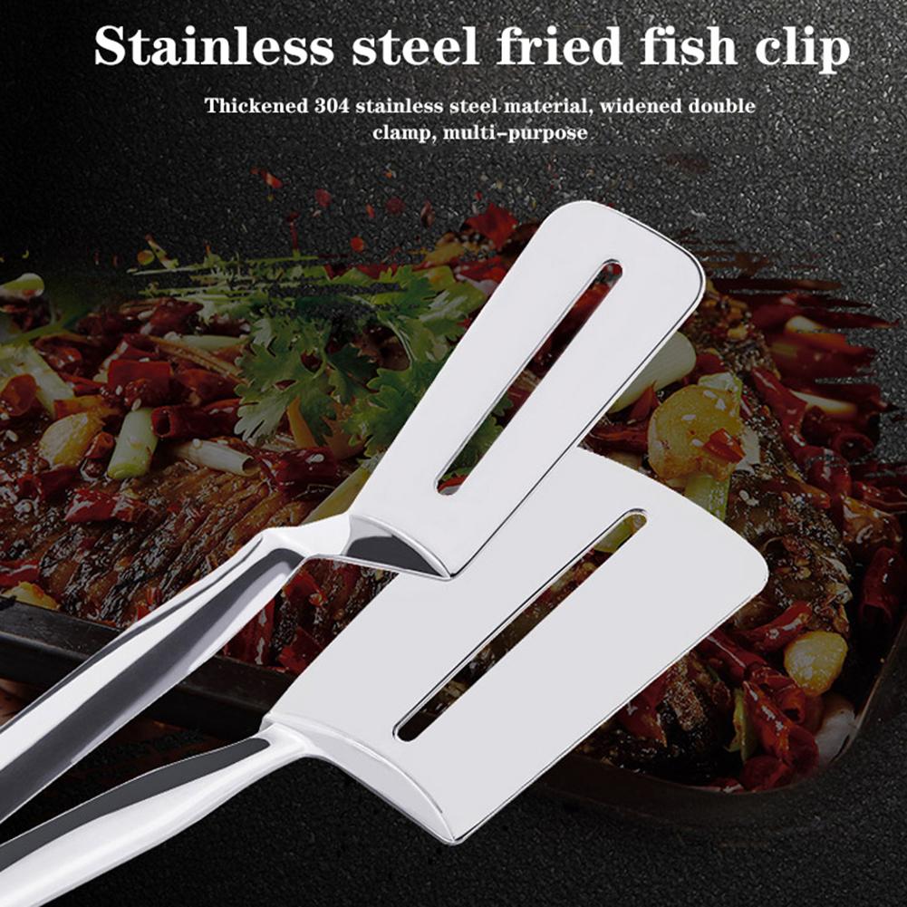 1pc practical BBQ Food Clamps Kitchen Tools Tongs Stainless Steel Buffet Cooking Clips Salad Bread Scallop kitchen accessores