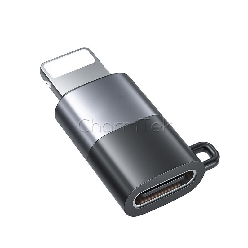 Adaptador USB C hembra a Lightning macho Dac para iPhone 12, 11, X, 8 Pro Max Mini