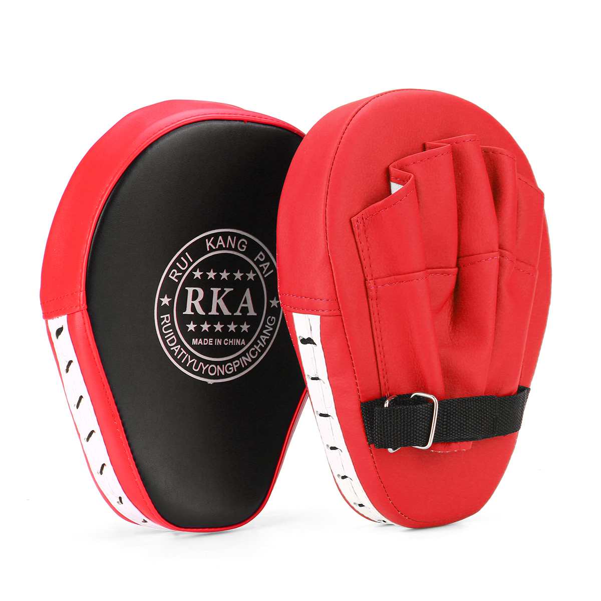 Sac de frappe en cuir PU, sac de boxe, sac de sable, Fitness Taekwondo MMA, coups de main, équipement d&#39;entraînement Muay Thai cible pied 2 pièces: 2PCS RED TYPE B