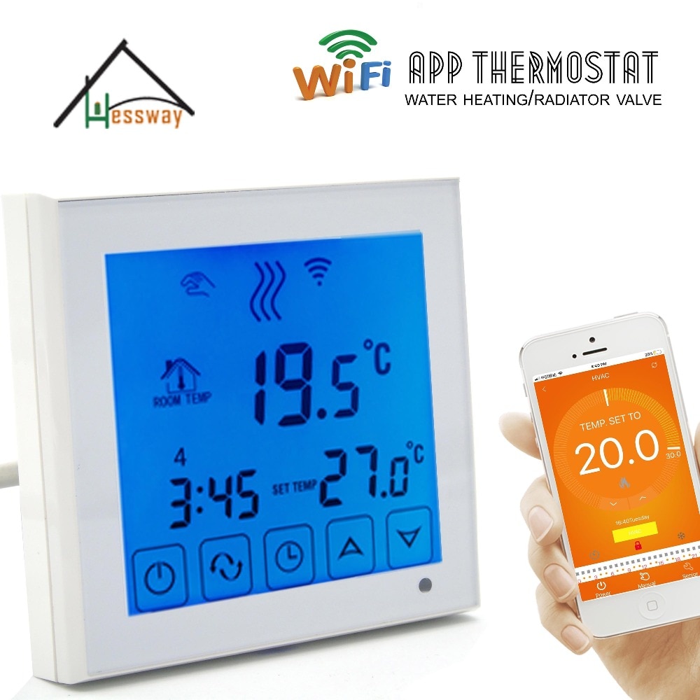 Eu installasjon wifi styrt termostat oppvarming wifi termoregulator til varmt gulv