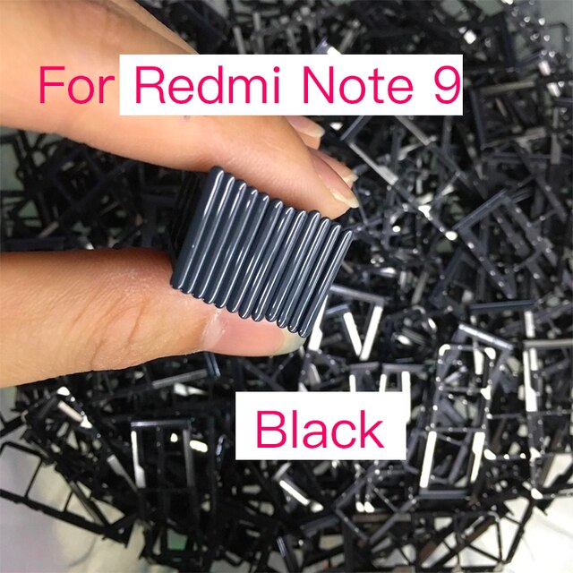 Para Xiaomi Redmi Note 9 Note 9 10X lector soporte para tarjeta Sim ranura adaptador pieza de repuesto: 10x Black