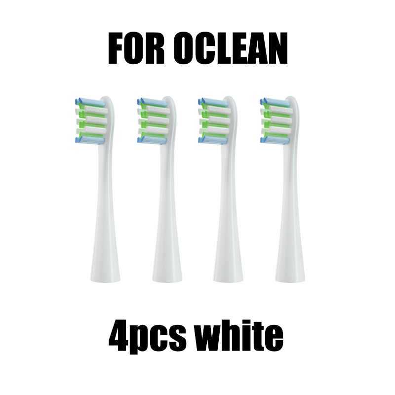 Testine per spazzolini elettrici Oclean da 4/6 pezzi, confezionate sottovuoto universali: Grigio
