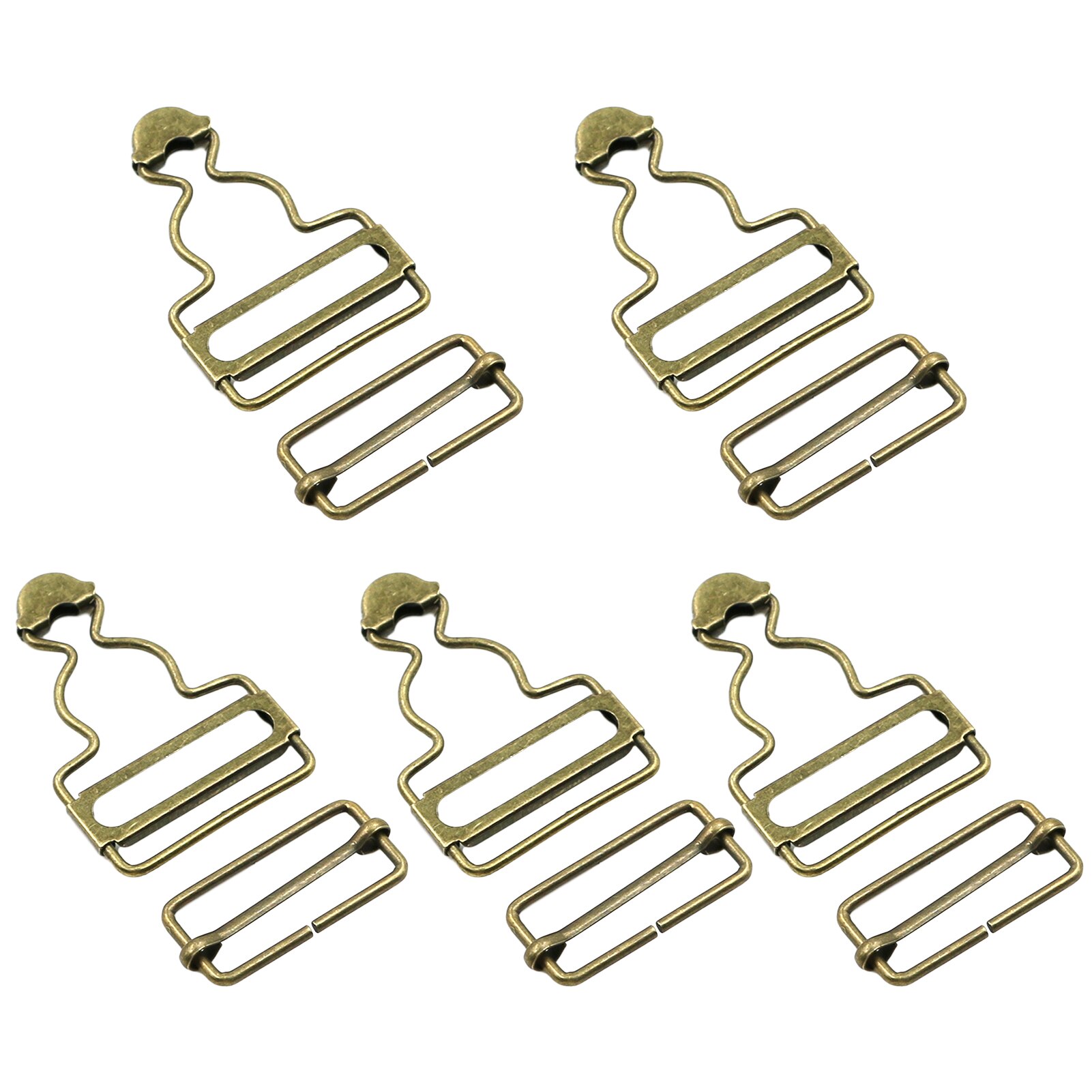 Strap Fastener Rivets Clothes Dungaree Metal Button Jeans Brace Clips Gourd Mini Overalls Suspenders Buckle Denim Pants Bib