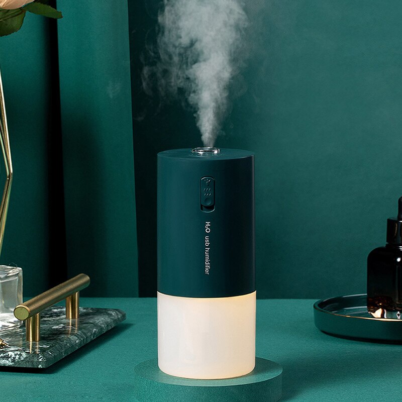 Draadloze Aroma Aromatherapie Diffuser Mini Usb Luchtbevochtiger Aroma Diffuser 300Ml Oplaadbare Met Led Nachtlampje