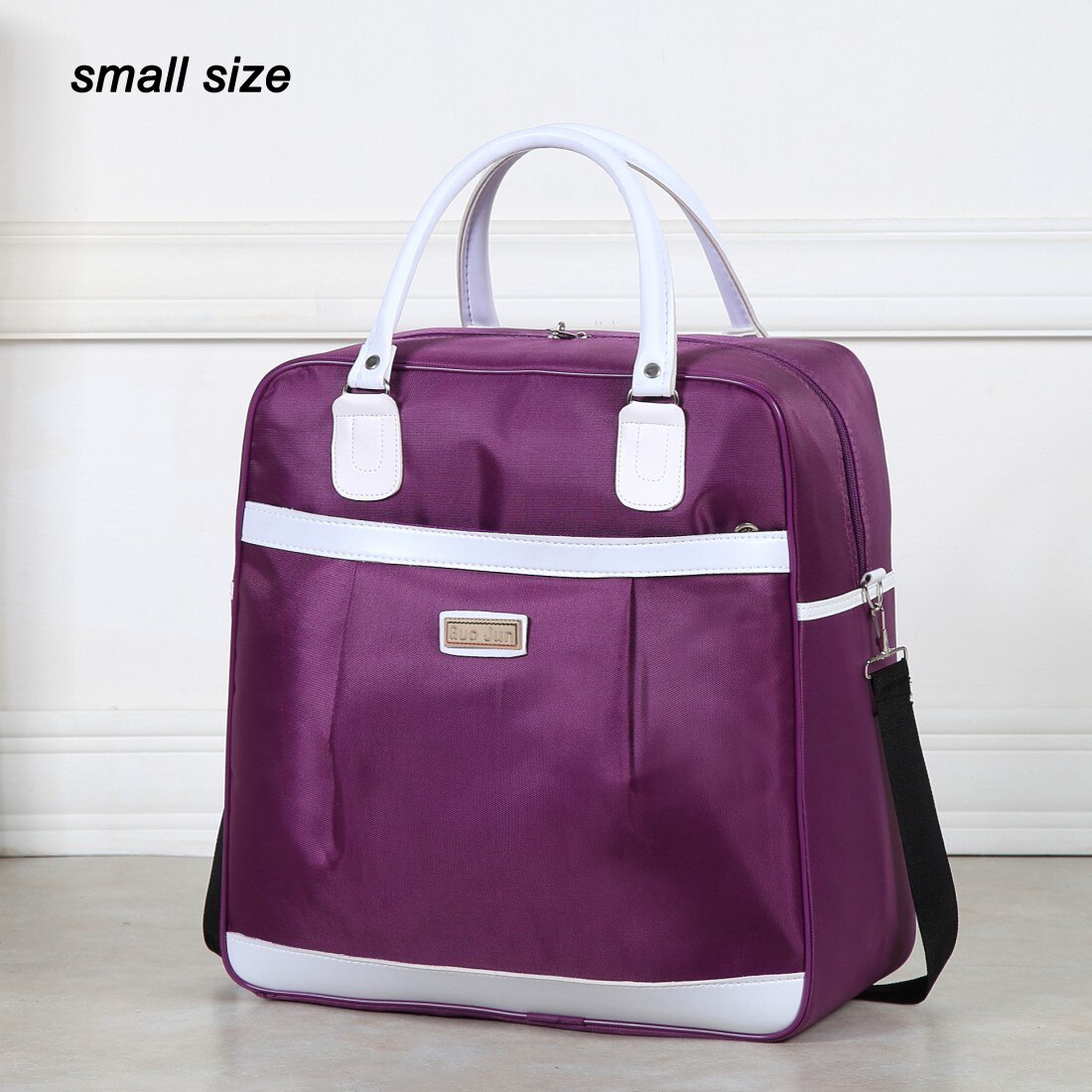 Big Travel Bag For Women Large Capacity Men Hand Luggage Travel Duffle Bags Waterproof Women Gym Oxford Duffle Bag: purple small