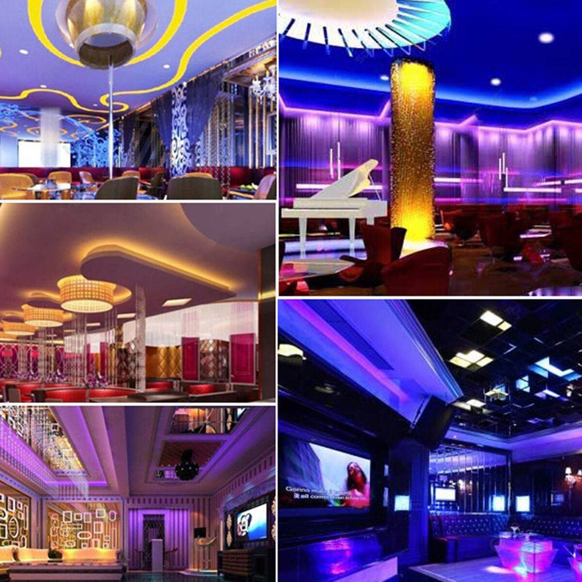 1M 3M 5M 10M 20M RGB Led Strip Light 3528 DC12V Non-waterproof Led Tape Flexible Lighting Ribbon Full Set