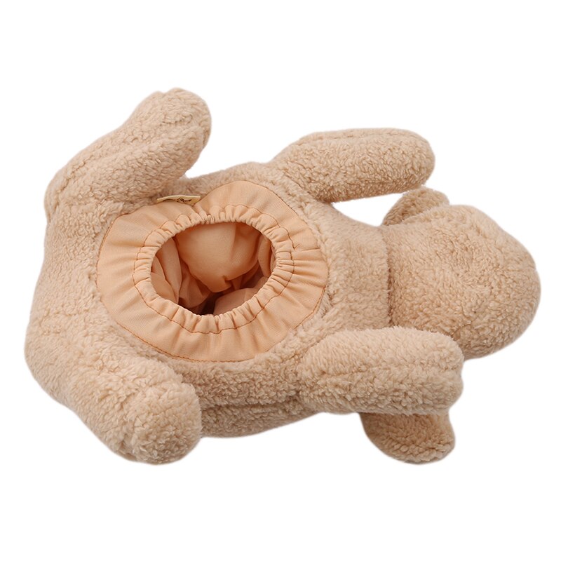 Novelty Napkin Holder Cute Teddy Plush Doll Tissue Box Cover Dispenser