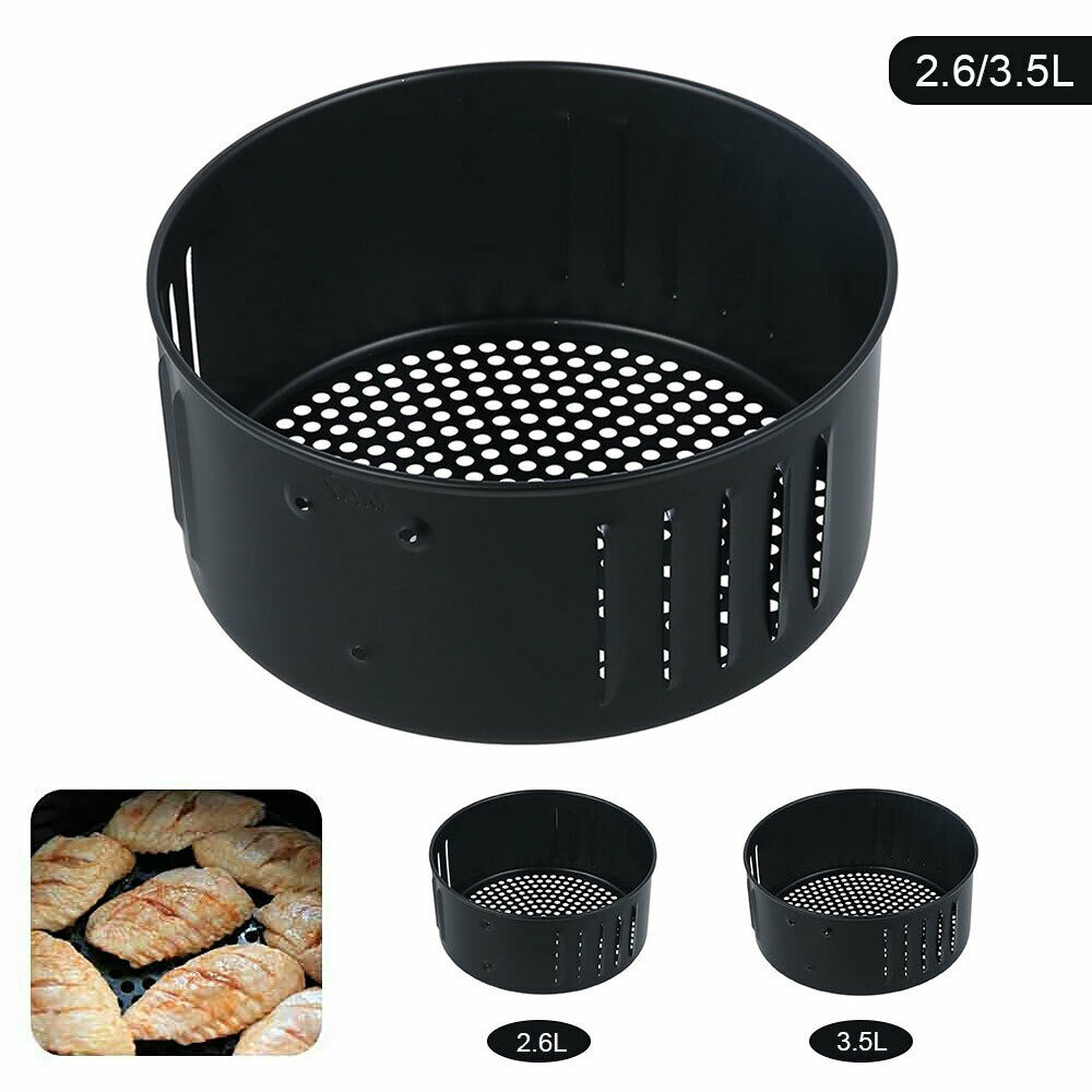 Cesta antiadherente de repuesto para freidora de aire cesta de accesorios antiadherente de para aceite de cocina, tostado, utensilios de cocina para alimentos saludables
