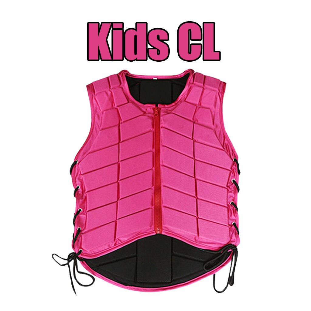 Breathable Plus Size Vest Pink Equestrian Vest Horse Riding Training Safety Waistcoat Body Protector With Nail clippers: Kids CL