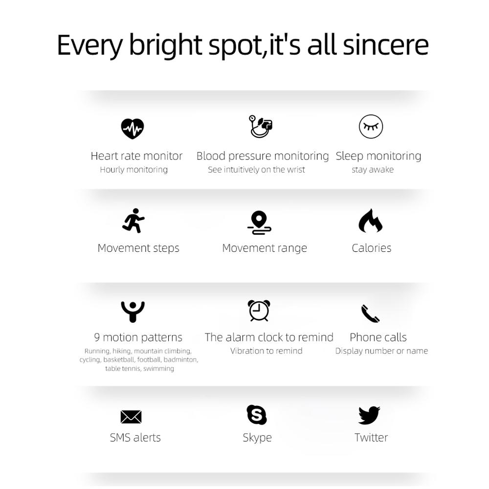 B58 Clever Uhren Frauen männer SmartWatch Herz Bewertung Monitor Clever Fitness Armbinde Tracker Männer Tragbare Geräte Für B57 Uhr Band