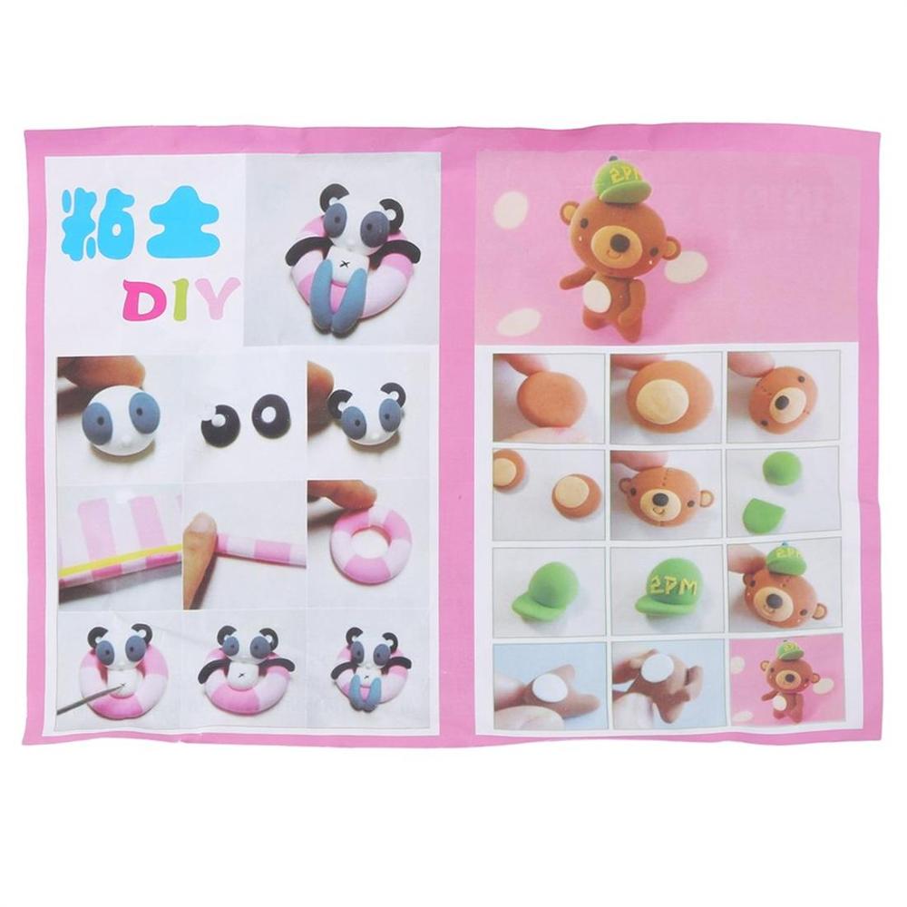 24 colori 24 pezzi bambini che imparano il modello in polimero morbido