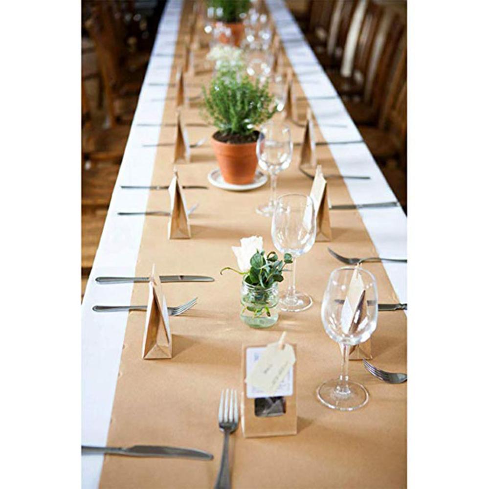 30M Brown Kraft Paper Roll For Wedding Birthday Party Handmade Wrapping Craft Paper Roll Poster Paper Home Decor