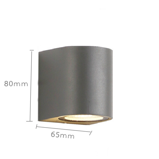 LED 5W Outdoor Wall Light GU10 Adjustable Folding Sconce Waterproof IP65 Outside Porch Lights Courtyard Garden Wall Lamp Fixture: Blue / 8W