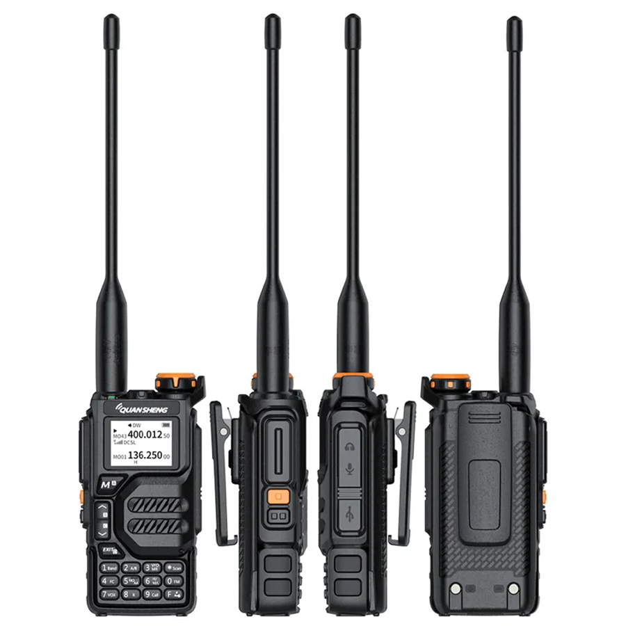 Portable Radio QUANSHENG UV-K5 UHF VHF 5W Wireless Frequency Copy NOAA Scrambler DTMF UV-K58 UV-K6 Two Way Radio