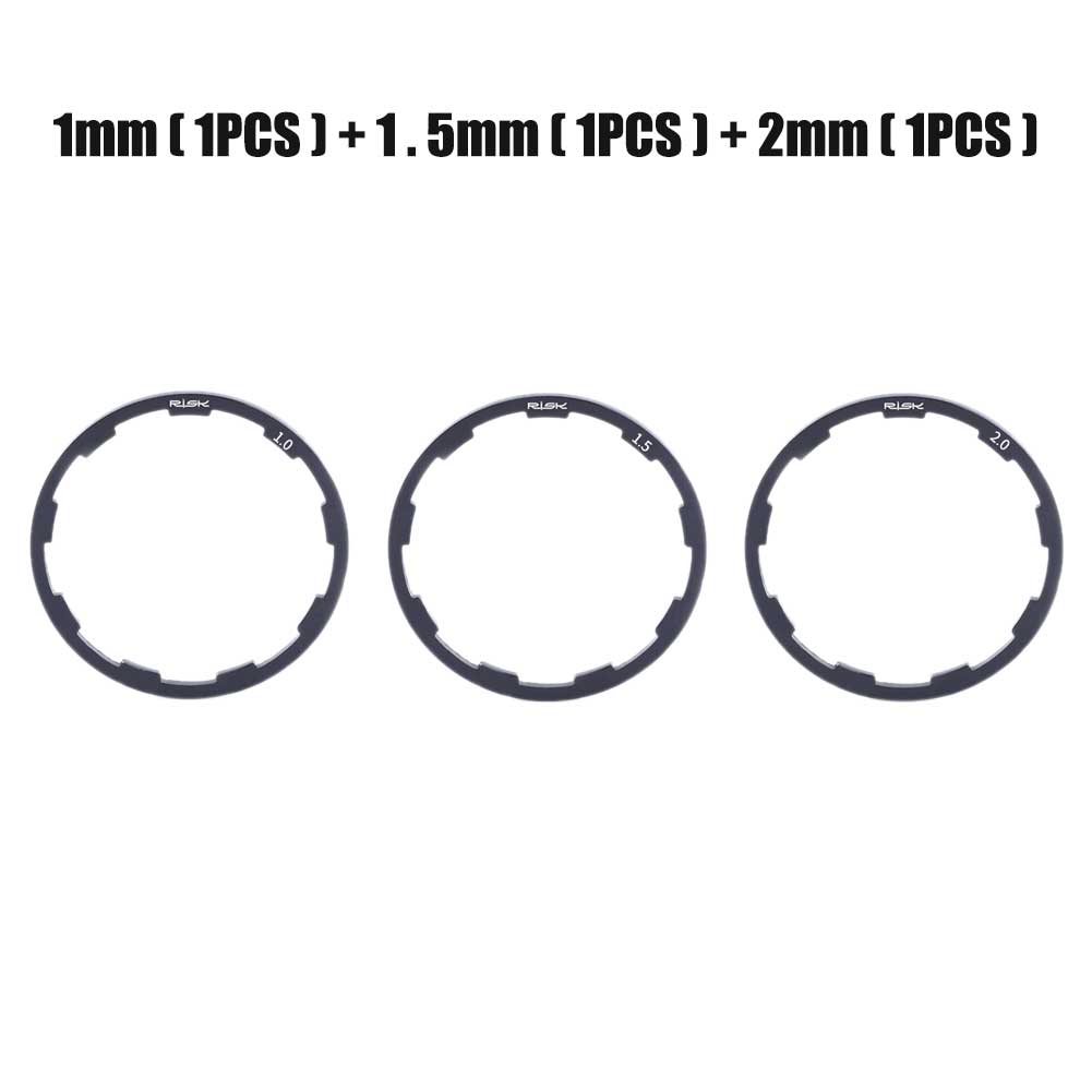 3pcs/set Outdoor Cycling Grooved Repair Bracket Spacers Mountain Bike Flywheel Gasket Hub Washer Removable MTB Bottom Home