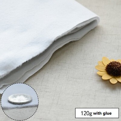 100X100cm Single Side Glue Cotton Polyester Upholstery Filling Quilting Batting Craft Padding interlinings Tela Adhesive: 120g
