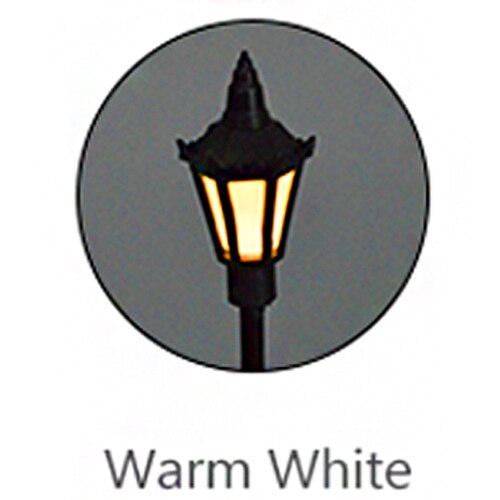 30pcs Model Railway Train Lamp LED 3V Street Lamppost 7cm HO OO Scale for Park Scenery Decoration Architecture Building Layout: Warmwhite