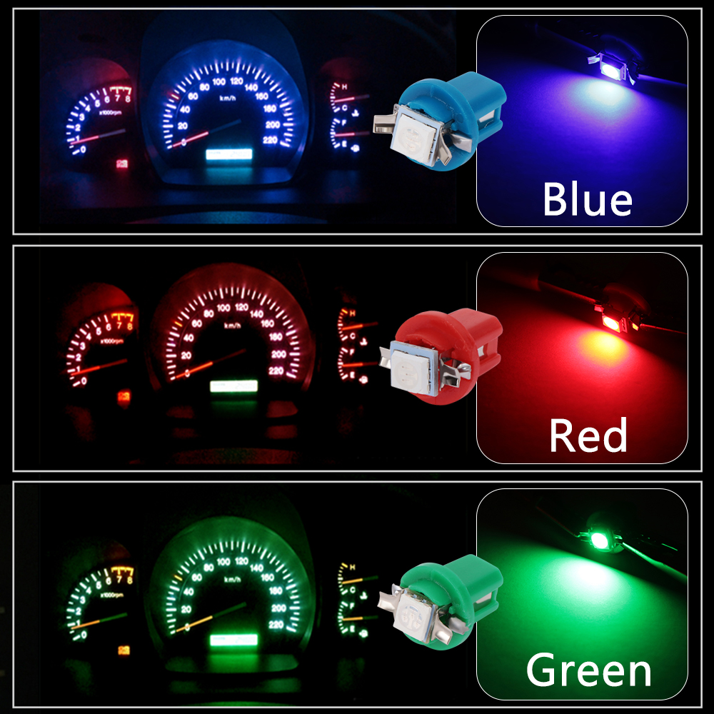 10Pcs LED Light Car Gauge Speed Dash Bulb for BMW E46 E39 E90 E36 E60 E34 E30 F30 F10 X5 E53 Accessories