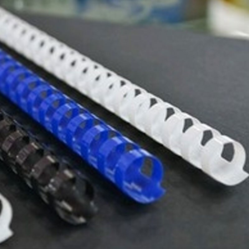 30Pcs/Lot A4 Manual Plastic Binder Rubber Ring 21 Hole Loose-Leaf Notebook Contract Comb Binding Machine Special Learning Office