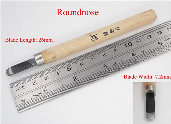 Cutter Tool Gouge Carve blade Sculpture Sculpt chip Woodwork Wood work Carver Cut chip Chisel Craft Knife pottery ceramic clay: E Roundnose