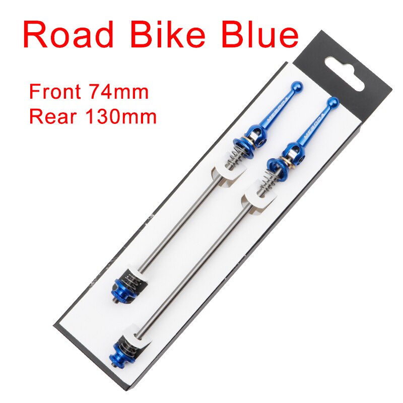 MEROCA 1 Pair MTB Quick Release Skewer is suitable for mountain bike Road bike Quick Release MTB hub quick release parts: Road Blue