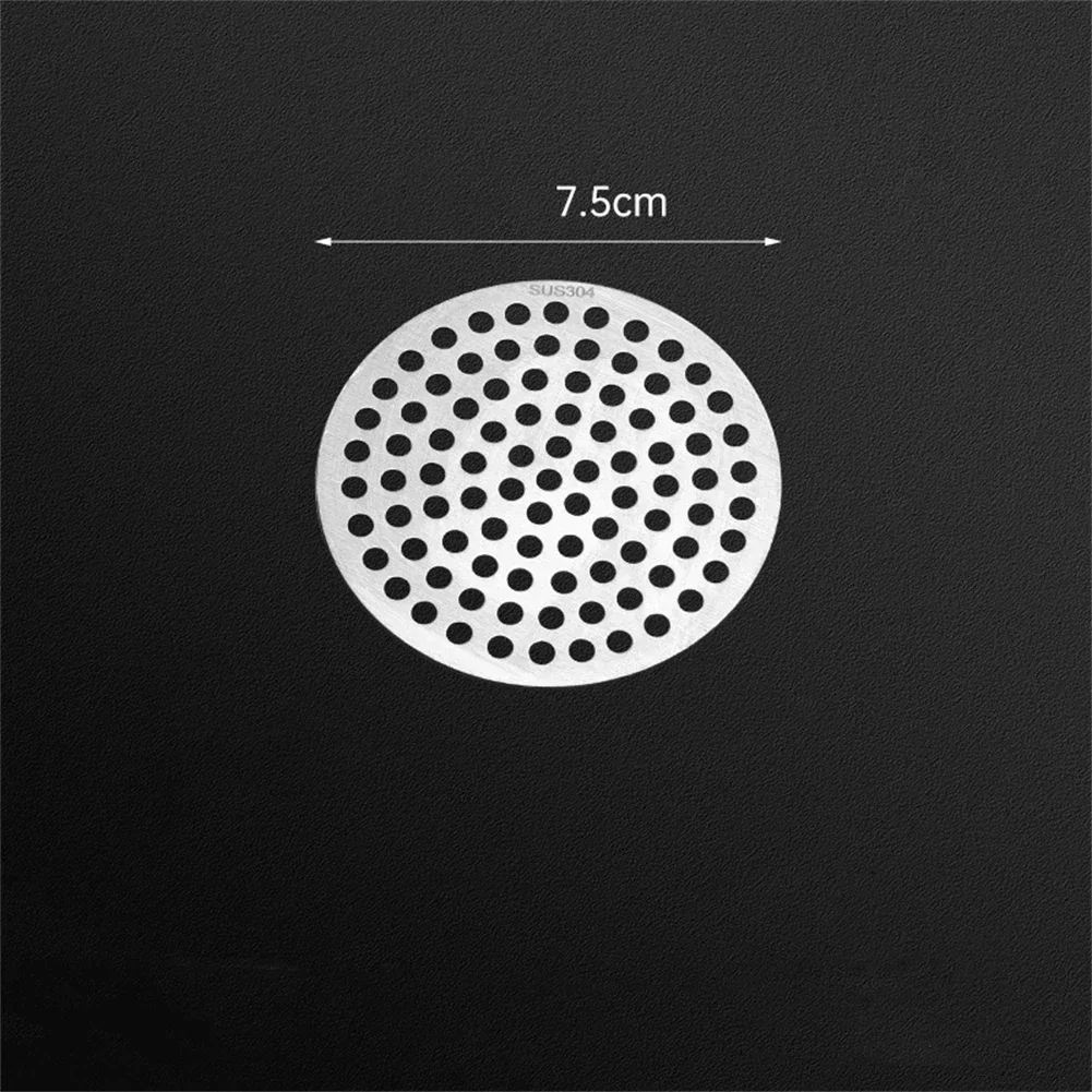 Colador de fregadero de ducha de acero inoxidable, cubierta de filtro de pelo para baño, ducha, cubierta Circular de drenaje de suelo, pantalla de filtro de pelo: Naranja