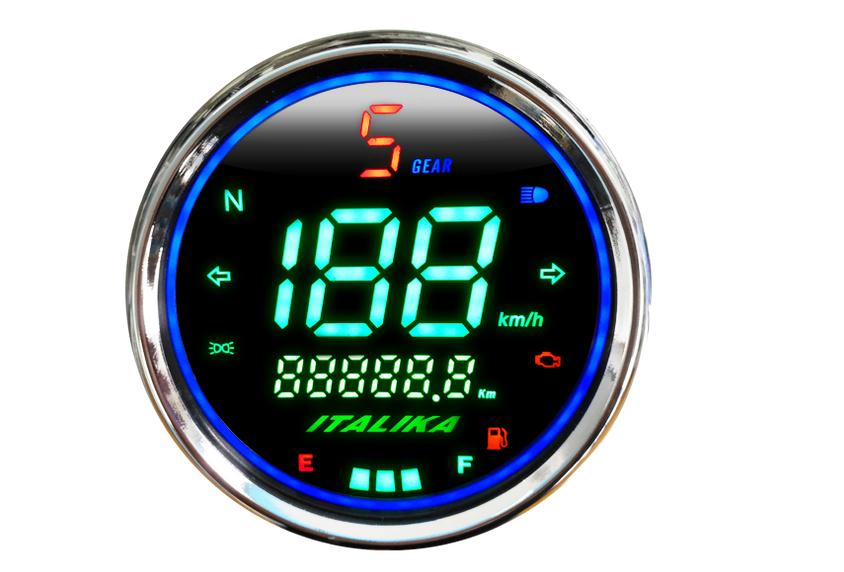 Motorcykel scooter hastighedsmåler / kilometertæller / måler / instrument gear / lys indikator / oliestandsmåler led display diy del