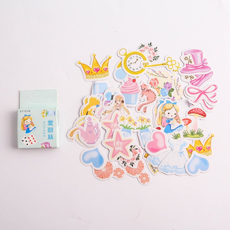Søt meldingsboks kule tidsskrift dekorative skrivesaker klistremerker scrapbooking diy dagbok album pinne etikett forsegling klistremerke
