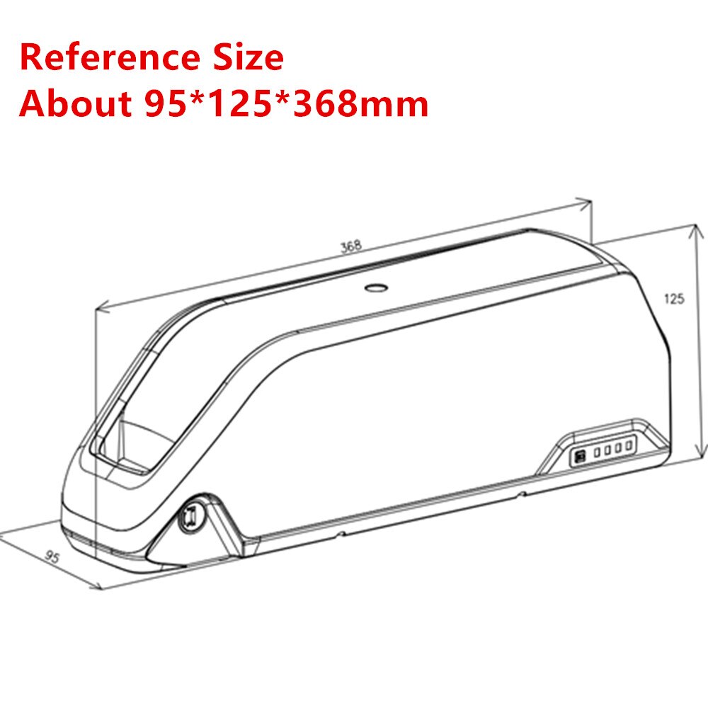 36v 48v 52v Ebike Battery Box 42 50 52 21700 Cells Fat Bike Mountain Bike City Bike Battery Case with 21700 Holder