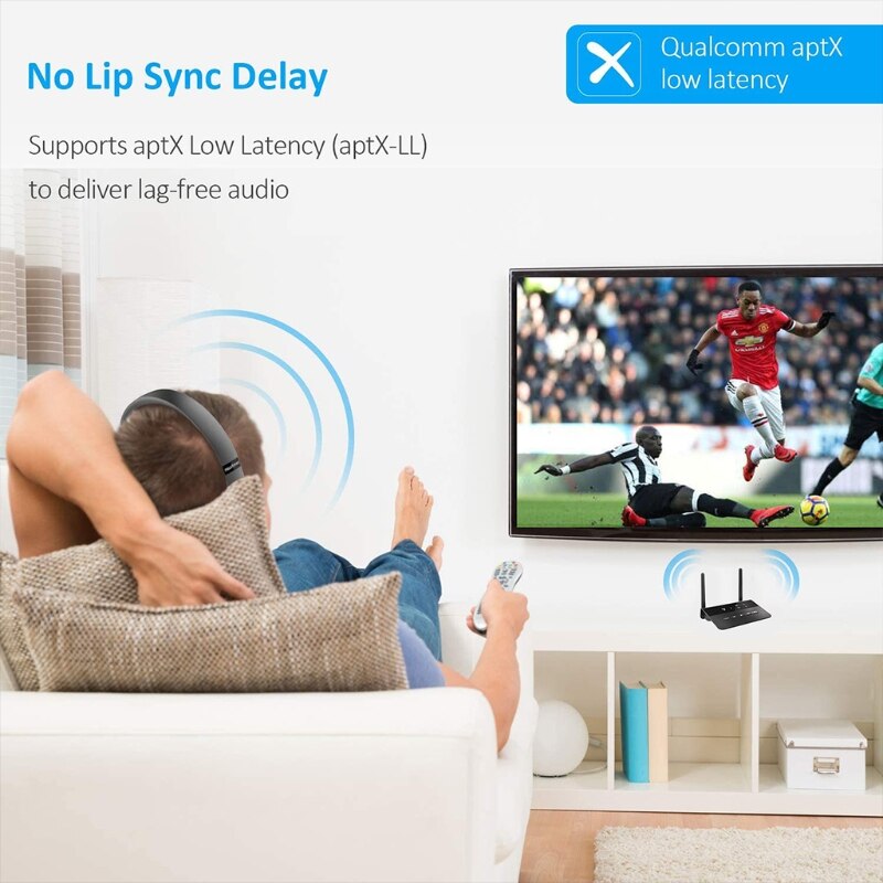 Receptor y transmisor CSR inalámbrico, Bluetooth 5,0, aptX LL, baja latencia, RCA, AUX,