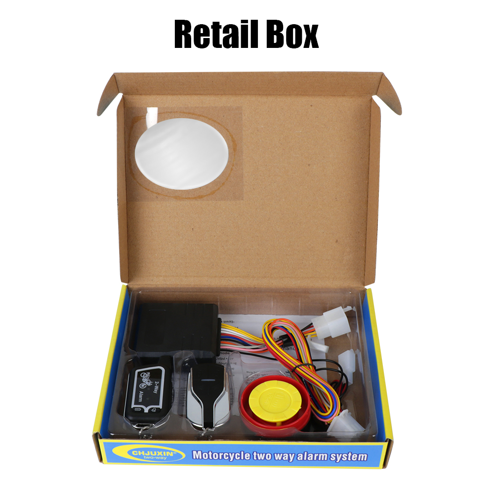 Sistema de alarma de seguridad para motocicleta, sistema de protección de 2 vías con mando a distancia, 125db, 12V