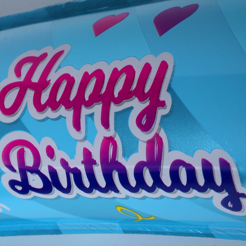 Marco de foto inflable azul rosado Props cabina para selfie accesorios decoración de feliz cumpleaños marco de fotos decoración de